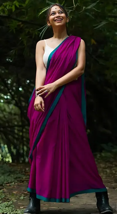 Glamorous Cotton Saree with Blouse piece 