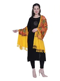 Kashmiri queen Wool Embroidered Women Shawl  (Multicolor)-thumb1