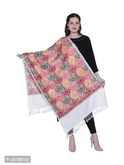 Kashmiri  Wool Embroidered Women Shawl  (Multicolor)-thumb5