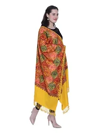 Kashmiri  Wool Embroidered Women Shawl  (Multicolor)-thumb4