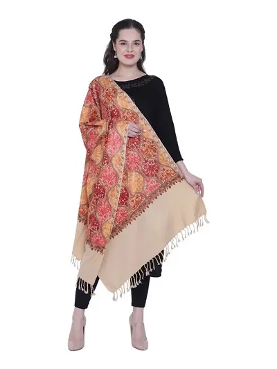 Kashmiri queen Wool Embroidered Women Shawl (Multicolor) 419 Ratings 1 Reviews