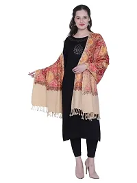 Kashmiri  Wool Embroidered Women Shawl  (Multicolor)-thumb3