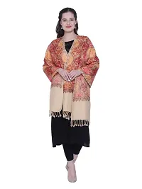 Kashmiri  Wool Embroidered Women Shawl  (Multicolor)-thumb4