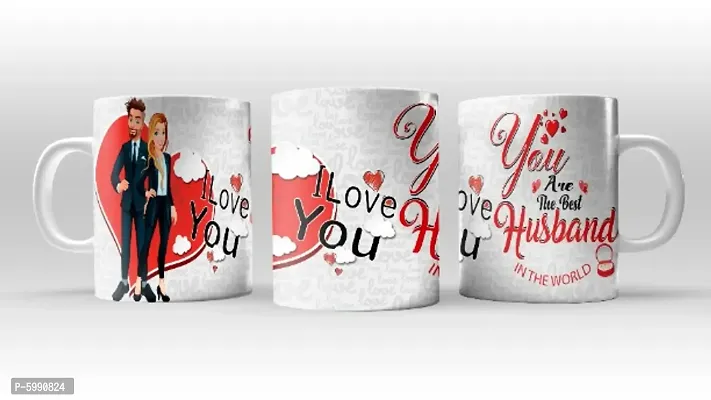 Gifthouse You are The Best Husband Coffee Tea Cup for Husband, love, Anniversary gift, Ceramic Coffee Pack of 1 (325 ml) Ceramic Coffee Ceramic Coffee Mug-thumb0