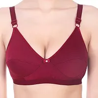 Classic Cotton Solid Bras for Women, Pack of 3-thumb3