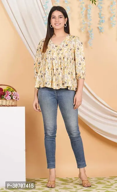 Stylish Cotton Blend Top for Women-thumb2