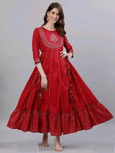 Elegant Rayon Self Design Kurta For Women