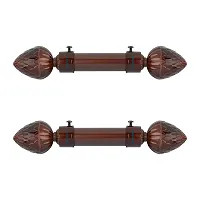 Madhuli Curtain Bracket, Copper Finish Curtain Bracket, Curtain Bracket for Door/Window, Curtain Finial, Curtain Accessories, Home Décor Curtain Bracket with Support 2 Pair-thumb3