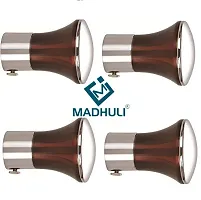 MADHULI Stainless Steel Curtain Finial with Brackets - Pack of 4-thumb1