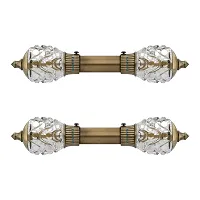 Madhuli Daimond Curtain Bracket, Antique Finish Crystal Curtain Bracket, Curtain Finial, Curtain Bracket for Door/Window, Curtain Accessories, Home D?cor Curtain Bracket with Support 2 Pair-thumb3