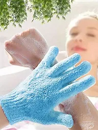 Strong Exfoliating Hydro Body Scrub Gloves. Dead Skin Cell Remover. Bath and Shower Gloves for deep cleansing and a healthy looking skin (Heavy Exfoliating, Gray) Pack of 2-thumb2