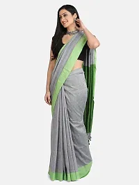 Sourav Biswas Pure Cotton Plain Than Saree With Blouse Piece-thumb1