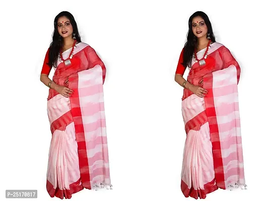 Sourav Biswas Pure Cotton Jharna Saree Without Blouse Piece_Jharna_combo_5