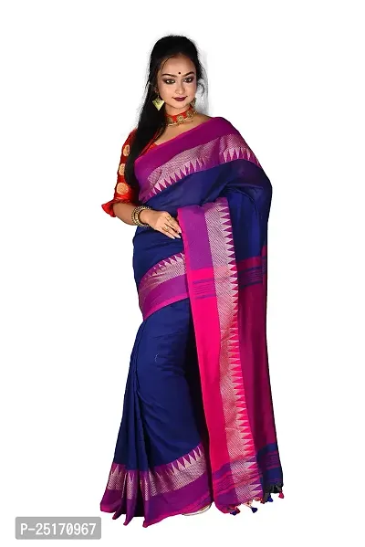 Sourav Biswas Pure Cotton Bhumri Saree With Blouse Piece_Bhumri_88