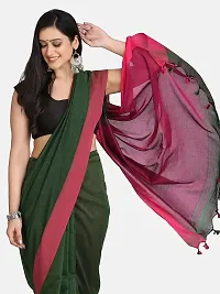 Sourav Biswas Pure Cotton Plain Than Saree With Blouse Piece_Plainthan_4683-thumb2