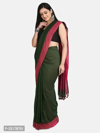 Sourav Biswas Pure Cotton Plain Than Saree With Blouse Piece_Plainthan_4683-thumb2