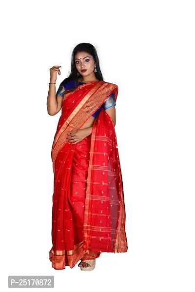 Sourav Biswas Pure Cotton Tant Kolka Saree Without Blouse Piece_TK_211