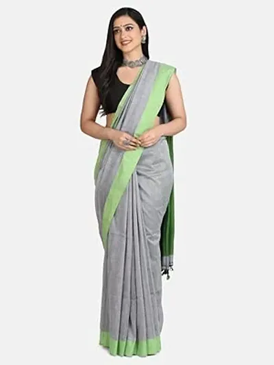 Sourav Biswas Pure Plain Than Saree With Blouse Piece