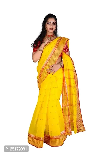 Sourav Biswas Pure Cotton Tant Kolka Saree Without Blouse Piece_TK_25-thumb0