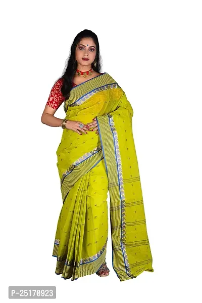 Sourav Biswas Pure Cotton Tant Kolka Saree Without Blouse Piece_TK_01