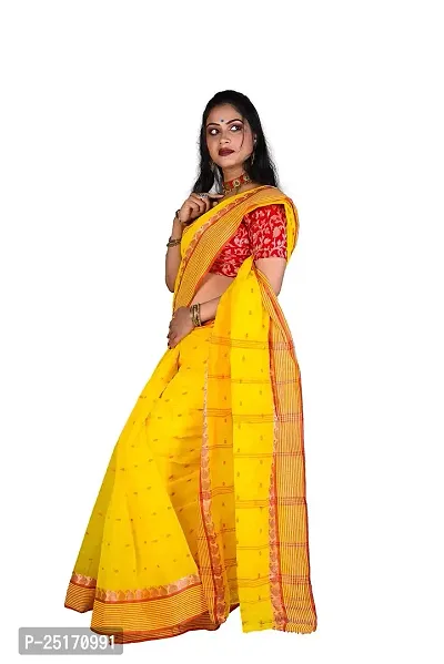 Sourav Biswas Pure Cotton Tant Kolka Saree Without Blouse Piece_TK_25-thumb2