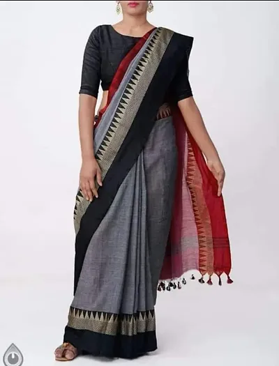 Stylish Khadi Woven Design Saree For Women