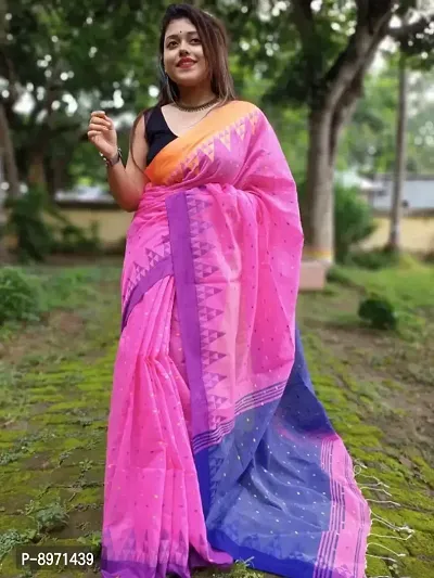 Fancy Cotton Saree with Blouse Piece for Women