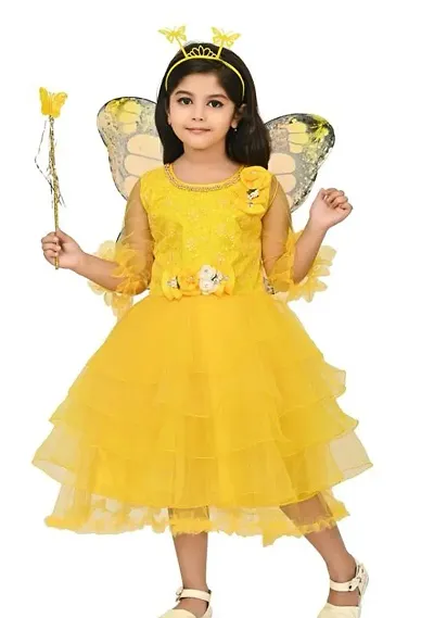 Elegant Net Frock For Girls