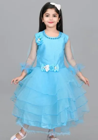 Elegant Net Frock For Girls