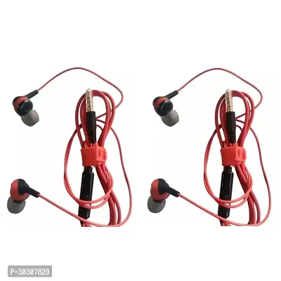 Stylish Multicoloured In-ear Wired Headphones With Microphone Combo Of 2