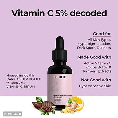 5% Vitamin C Face Serum with Niacinamide | Serum for Face Glowing and Brightening | with Pure Ethyl Ascorbic Acid for Hyperpigmentation  Dull Skin | Vitamin C Serum for Face | Fragrance-Free | 30 ml-thumb2
