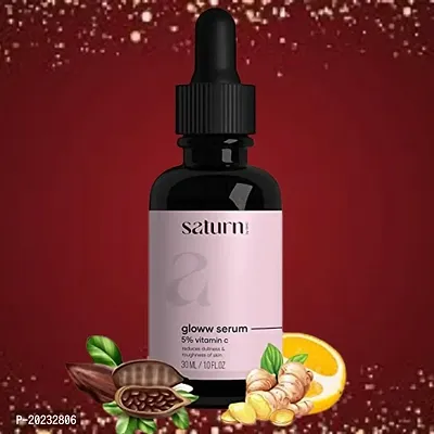 Saturn 5% Vitamin C Face Serum with Niacinamide | Serum for Face Glowing and Brightening | with Pure Ethyl Ascorbic Acid for Hyperpigmentation  Dull Skin | Vitamin C Serum for Face |-thumb0