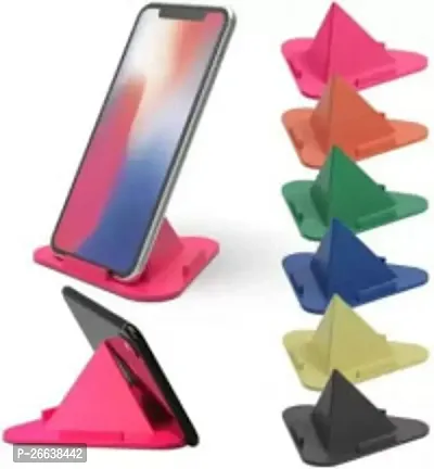 Three-Sided Triangle Desktop Stand Mobile Phone Pyramid Shape Holder Desktop Stand (Pack of 5)-thumb0