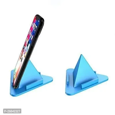 I KHODAL ENTERPRISE Three-Sided Triangle Desktop Stand Mobile Phone Pyramid Shape Holder Desktop Stand (Pack of 3)-thumb0