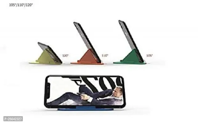 I KHODAL ENTERPRISE Three-Sided Triangle Desktop Stand Mobile Phone Pyramid Shape Holder Desktop Stand (Pack of 3)-thumb3