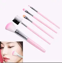Makeup kit and 5 Pieces Brush and 2 Pieces Blender Puff Combo - Multicolor-thumb3