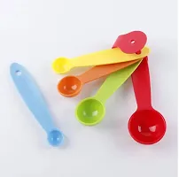 Plastic Multi Purpose Mini Measuring Spoon Set of 5 Pcs for Baking Cooking Kitchen Utensil Tools (Pack of 5 Pcs)-thumb2