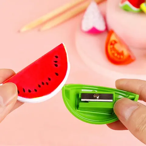 Creative Fruit Designer Mini Plastic Sharpener Pack Of 2