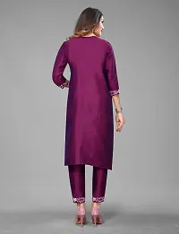 Stylish Straight Multicoloured Art Silk Kurta-thumb1