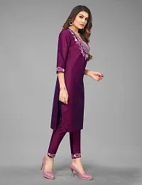 Stylish Straight Multicoloured Art Silk Kurta-thumb2