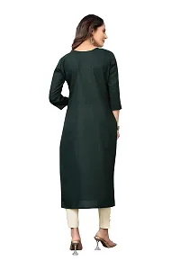 VORTIGA Women Embroidery Cotton Blend Straight Kurti-thumb4