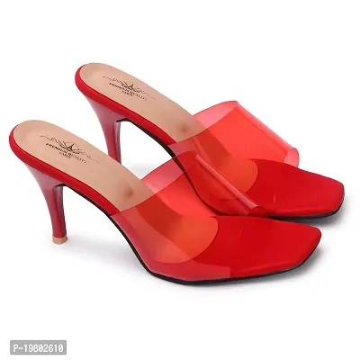 Red strappy sandals discount heels