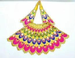 MATA Rani Chunri and Lehenga Designer Dress/Navratri Special Dress/Multicolour/Set of 2 / Size:8inch RK_953-thumb2