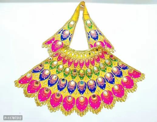 MATA Rani Chunri and Lehenga Designer Dress/Navratri Special Dress/Multicolour/Set of 2 / Size:8inch RK_953-thumb3