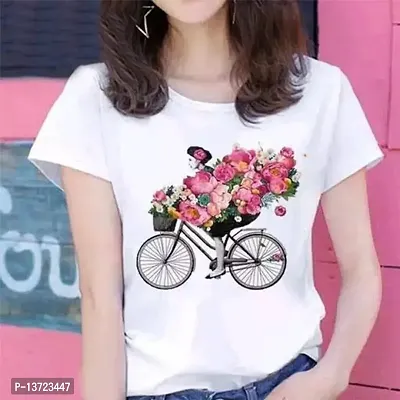 Trendy Stylish Polyester Tees for Women-thumb0