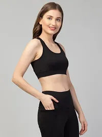 Womens Solid Sports Bra-thumb2