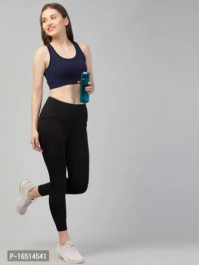 Womens Solid Sports Bra-thumb2