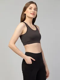 Womens Solid Sports Bra-thumb2