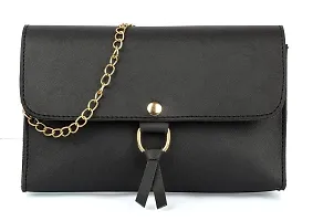 Classy Solid Handbags for Women with Wallet and Sling Bag-thumb2