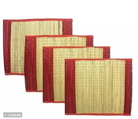 Original natural Kusa / khusha grass pooja aasan mat rug for Prayers combo set of 4 Pcs ka-02-thumb0